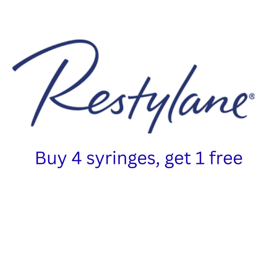 Restylane- buy 4 syringes, get 1 free.